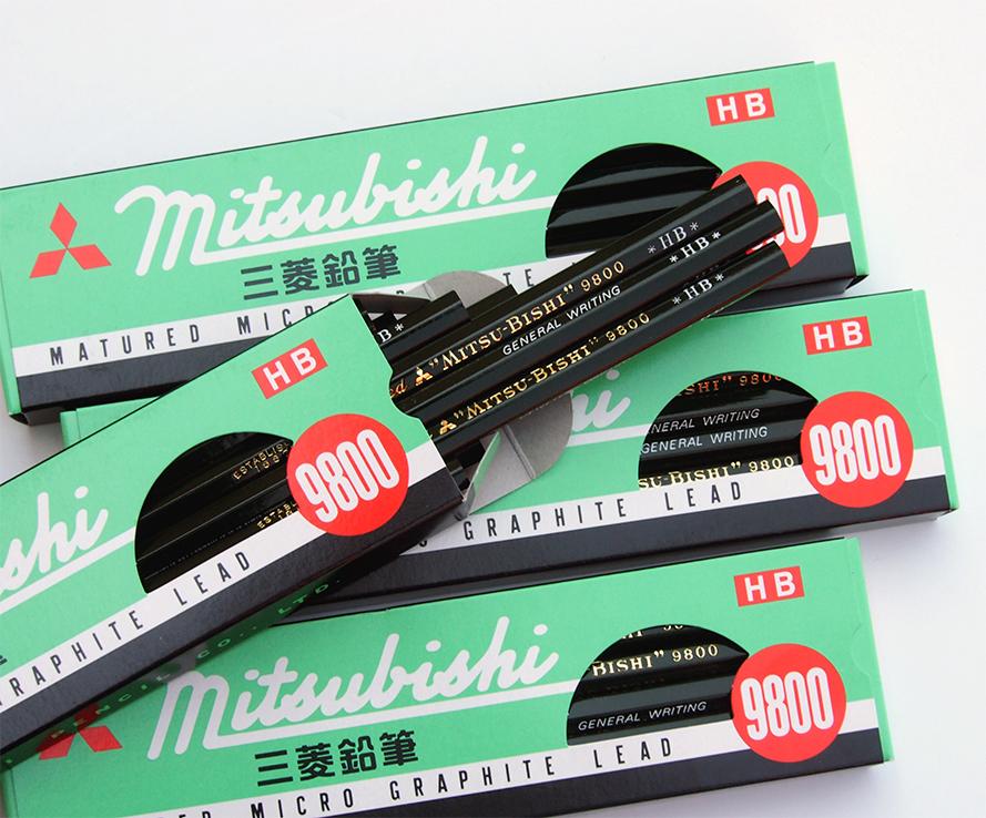 Lápiz HB Mitsubishi de micrografito 9800 (pieza), Lapiz - Lapicity